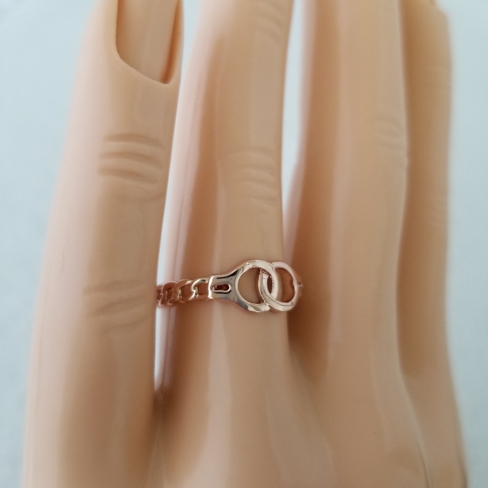 Rose Gold Handcuffs Ring - Picture 8 of 8